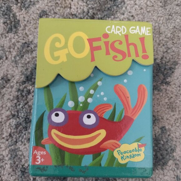 Mindware Go Fish card game w/holder - Peaceable Kingdom - Picture 1 of 3
